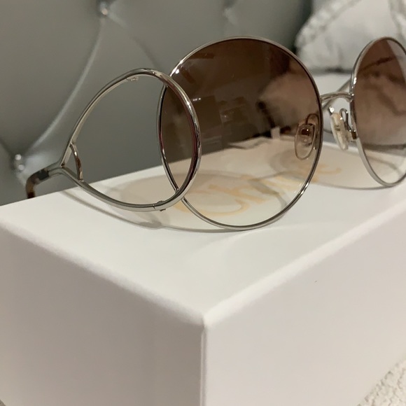 Chloe Sunglasses ? Silver/Brown—Authentic ? main image 10
